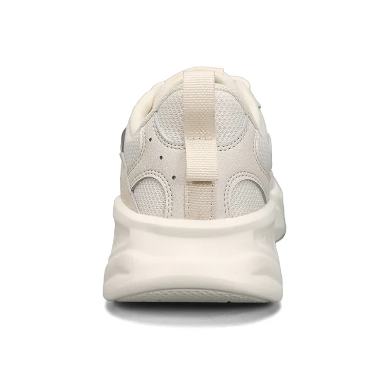 PEAK Non-slip Lightweight Low-Top Chunky Sneakers Men's Beige-4