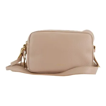 COCCINELLE Leather Crossbody Bag Shoulder Bag Women's Beige