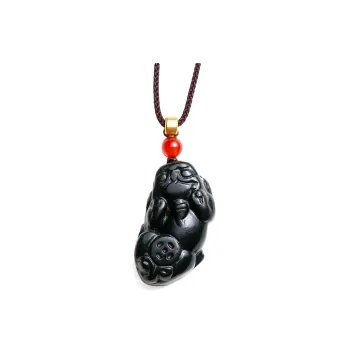 Artisan Lock Heart Jade Hetian Jade Necklaces Green Jade Unisex