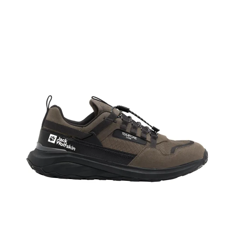 Jack Wolfskin Wear resistant And Waterproof Low Top Outdoor Shoes Men's Black Umber-1