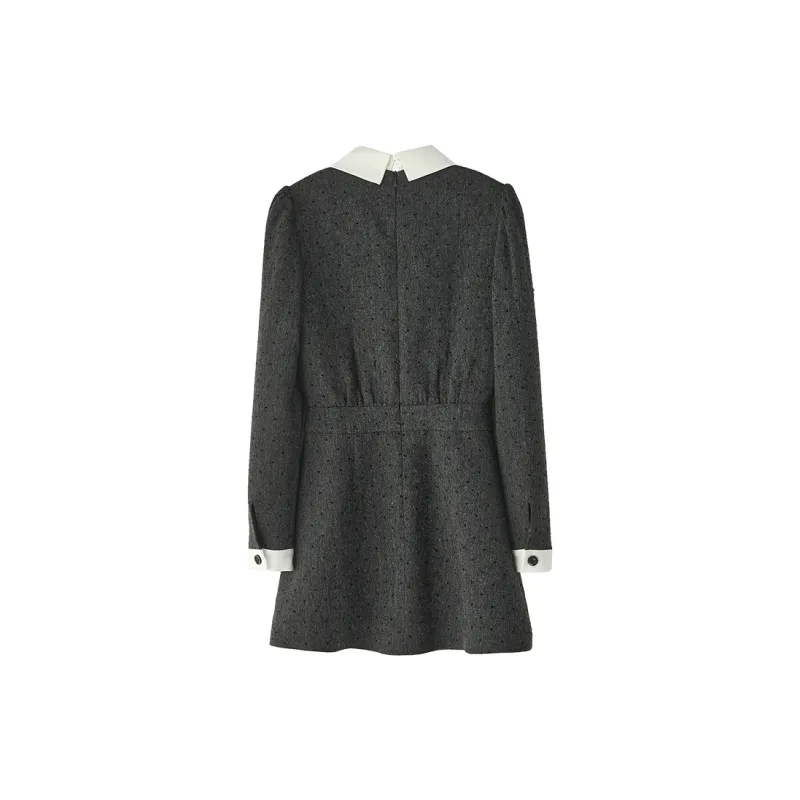 ACAINES Long-Sleeved Dresses Women's Dark Gray-1