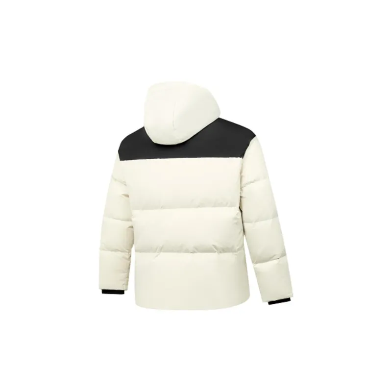 QIAODAN Down Jacket Men's Smoke White/Black-1
