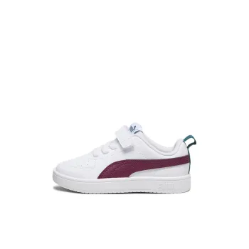 PUMA Rickie Anti Slip Wear Resistant Low Top Kids' Skateboarding Shoes White Kids'