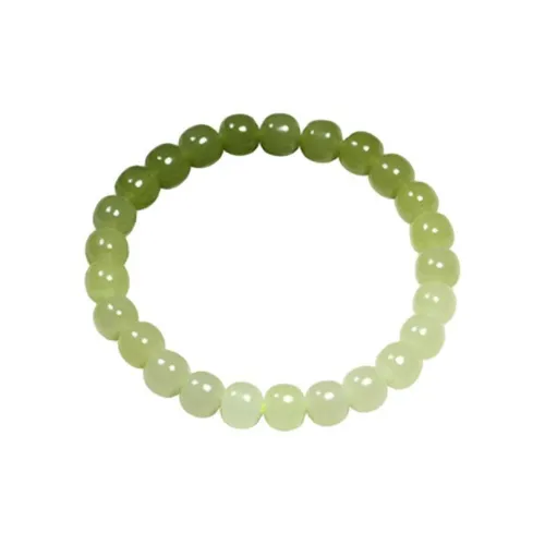 BYTHERE Bracelets Pale Greenish White Jade Unisex