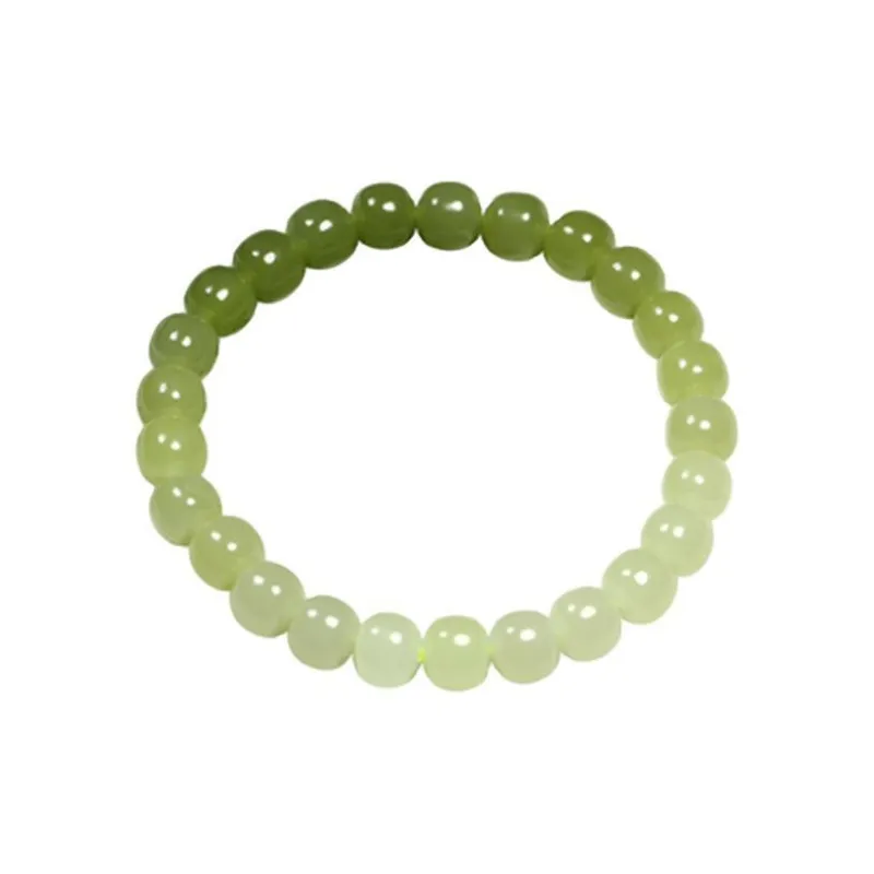 BYTHERE Bracelets Pale Greenish White Jade Unisex-0