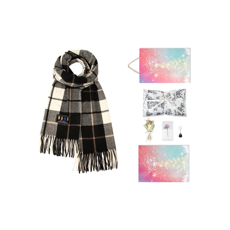 BAIJUAN Knit Scarves Unisex-20