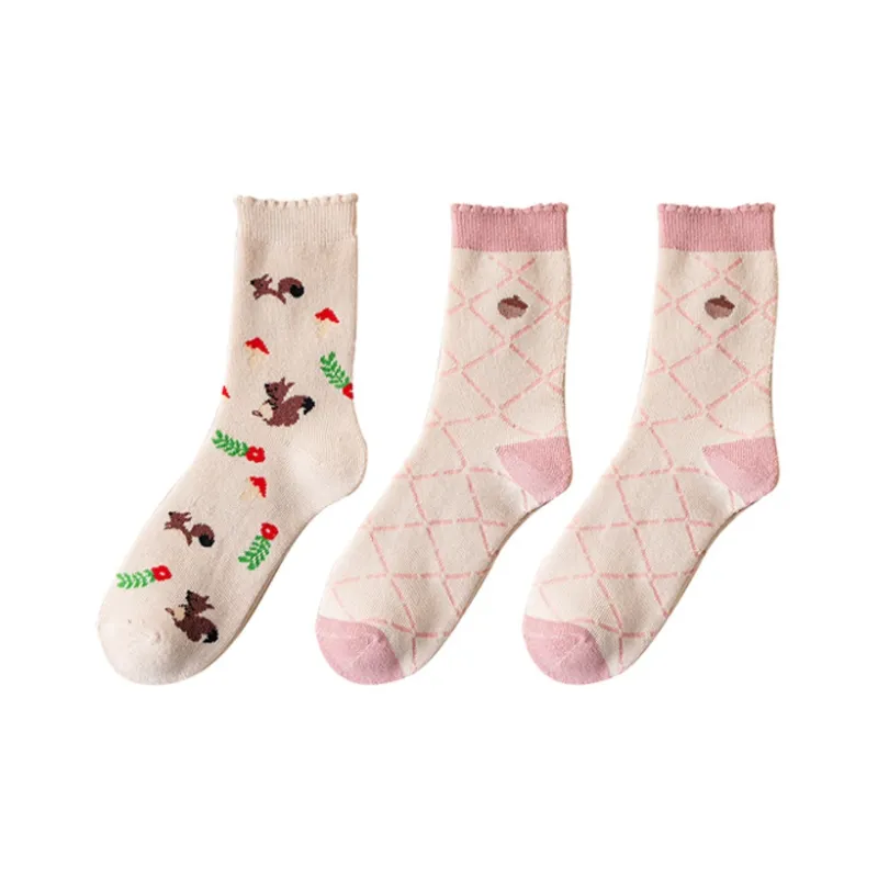 Cotton Gene Mid Calf Socks Women's Combo Set-12