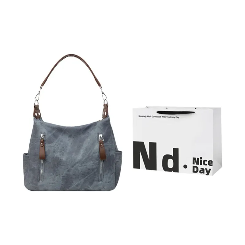 SWIMADE PU Handbag, Shoulder Bag Women's Denim Green/Denim Blue/Dark Tea/Ecru-5
