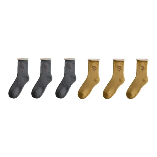Cotton Gene Mid Calf Socks Women's Combo Set