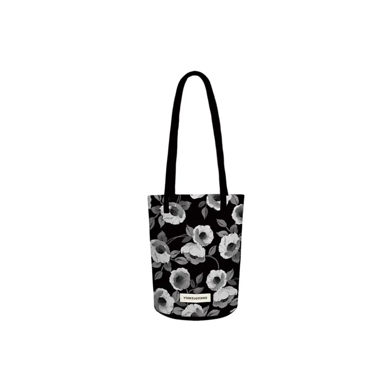 AOSONG Suede Tech Fabric Shoulder Bag Unisex Blue & White-3