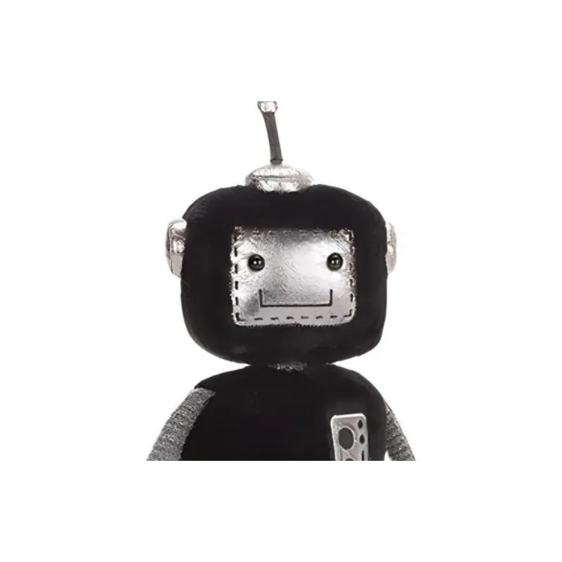 JELLYCAT Jellycat Robot Black Silver Character Dolls Plush Doll 31cm High-1