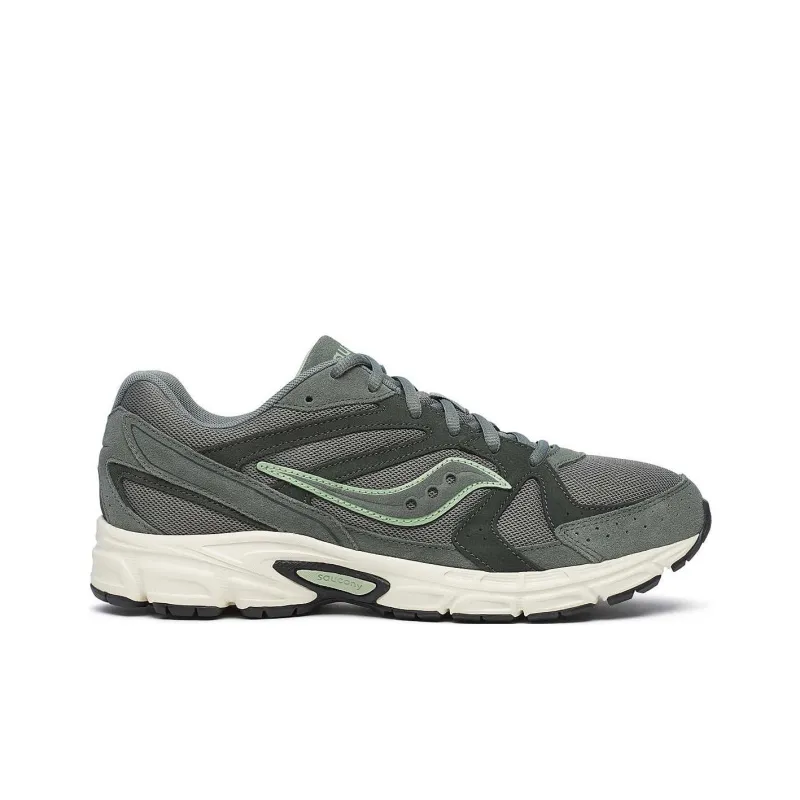 Saucony Ride Millennium Suede Olive Off White-1