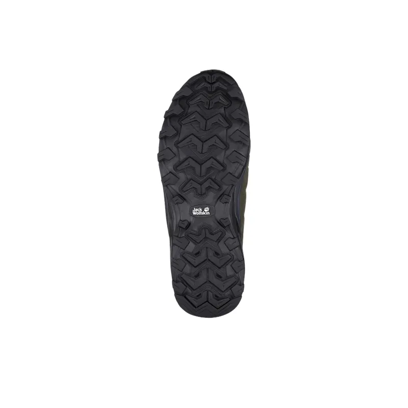 Jack Wolfskin Anti Slip Wear Resistant Low Top Hiking Shoes Men's Brown Gray-3