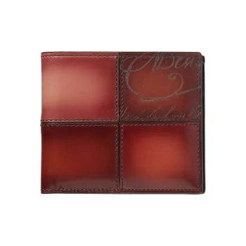 BERLUTI Leather Wallet Men's Red
