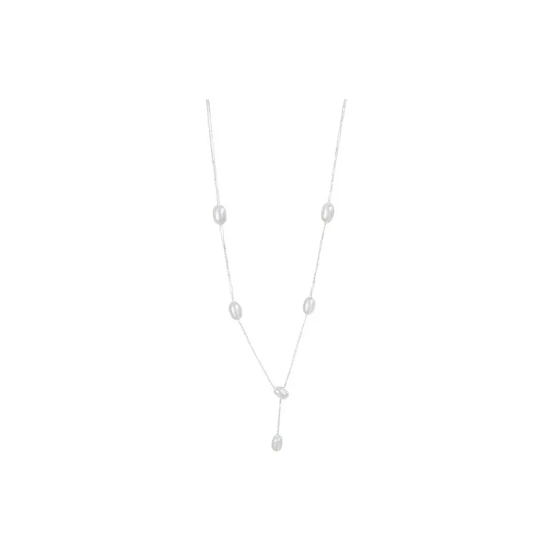 HENGSHENG Freshwater Pearl Necklaces Women's-0