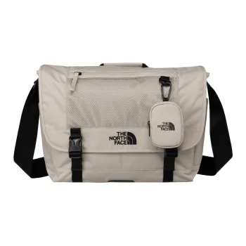 THE NORTH FACE Polyester Messenger Bag Shoulder Bag Crossbody Bag Large Size Unisex Light Beige