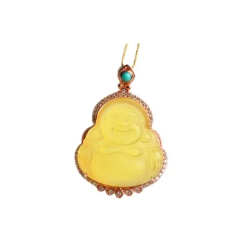 Ou Said Jewelry Amber Beeswax Necklaces Women's