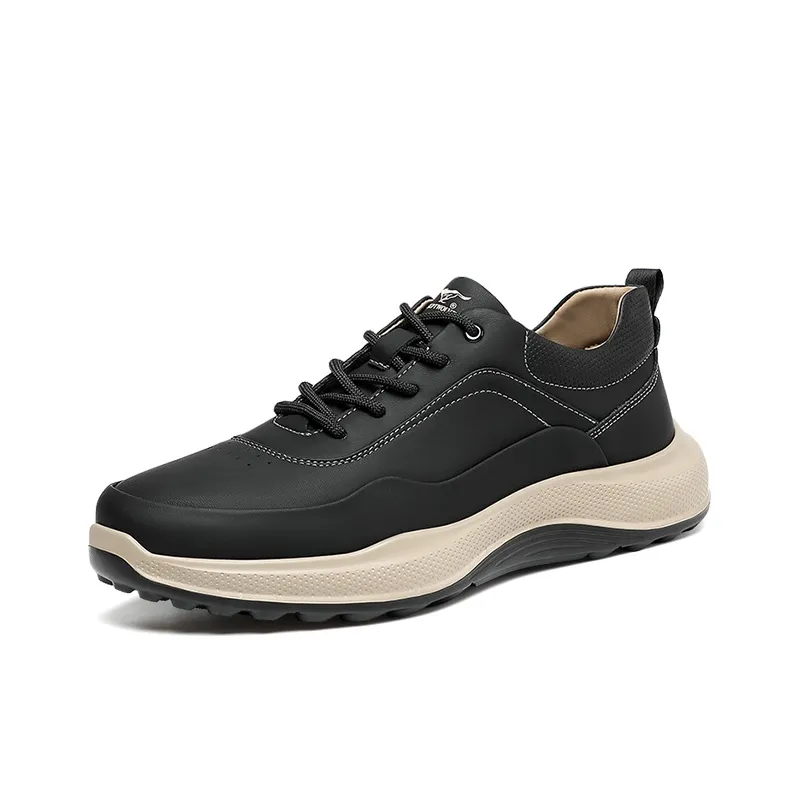 SEPTWOLVES Low Top Casual Shoes Men's Black HD-1