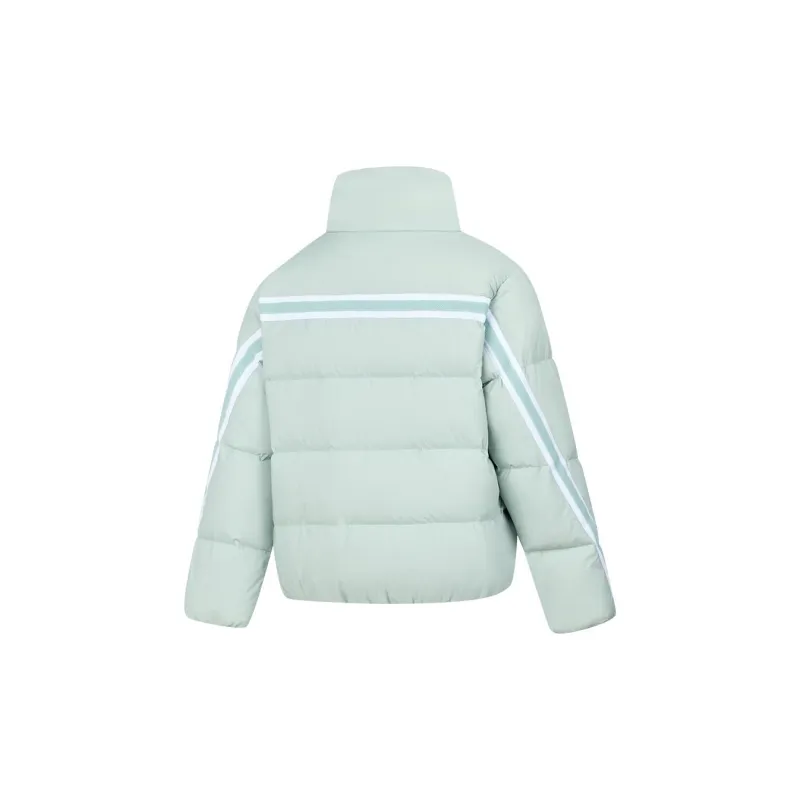 QIAODAN Variety Training Collection Down Jacket Women's Light Twilight Green-1