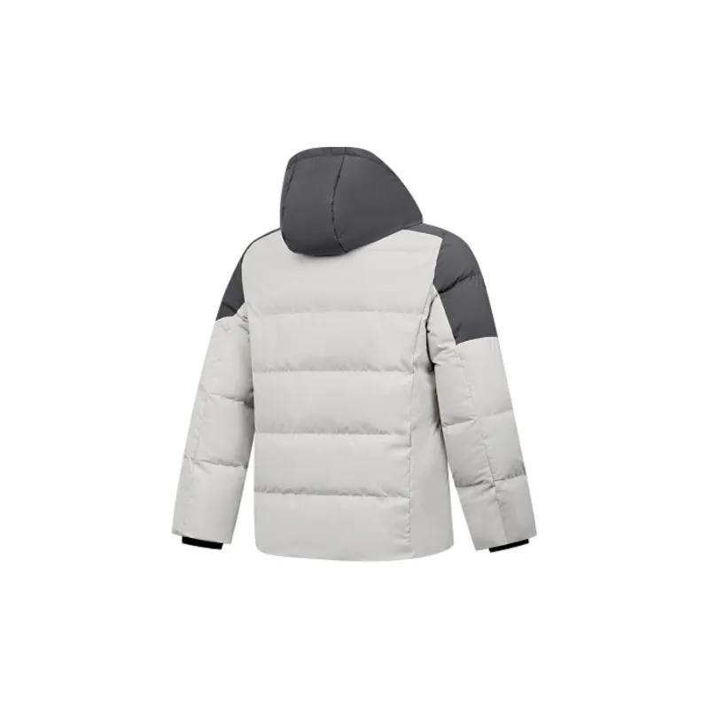 QIAODAN Men's Training Series Down Jacket Men's Lunar Rock/Lightning Gray-1