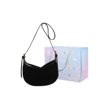 GOX Velour Shoulder Bag Women's Black/Burgundy/Brown/Coffee