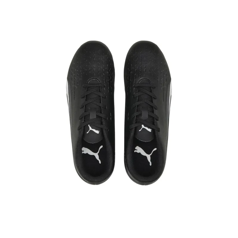 PUMA Ultra Play Anti-Slip Wear-Resistant Low-Top Kids' Soccer Shoes Black White Teenagers-3