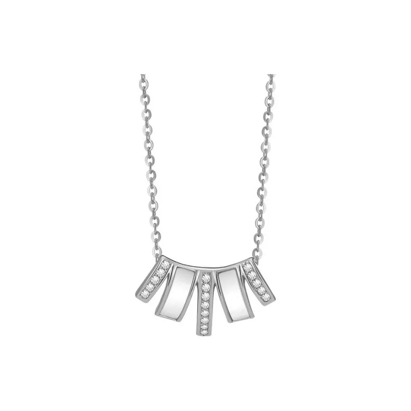 KING OF BLING 925 Sterling Silver With Zircon Necklaces Women's-0