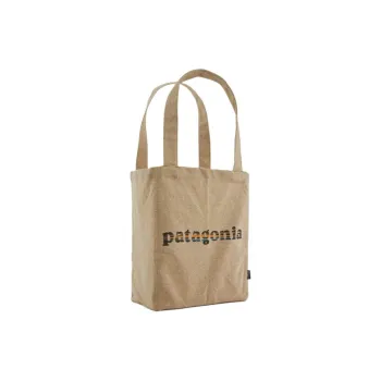 Patagonia Recycled Polyester Tote Bag, Shopping Bag, Handbag, Shoulder Bag Regular Unisex Light Coffee
