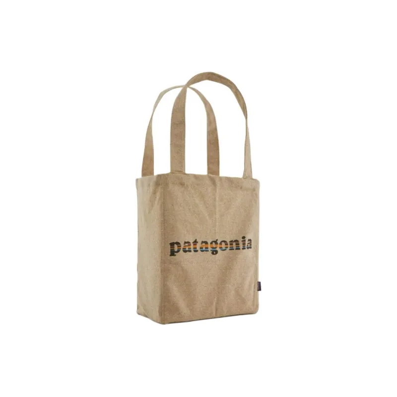 Patagonia Recycled Polyester Tote Bag, Shopping Bag, Handbag, Shoulder Bag Regular Unisex Light Coffee-0