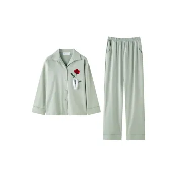 Meonsill Pajama Set Women's Mint Green