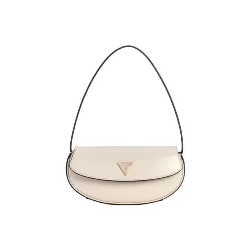 GUESS Artificial Leather Shoulder Bag Medium Size Women's White