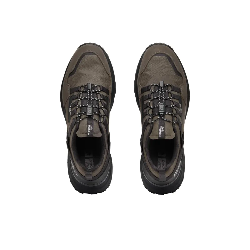 Jack Wolfskin Wear resistant And Waterproof Low Top Outdoor Shoes Men's Black Umber-3