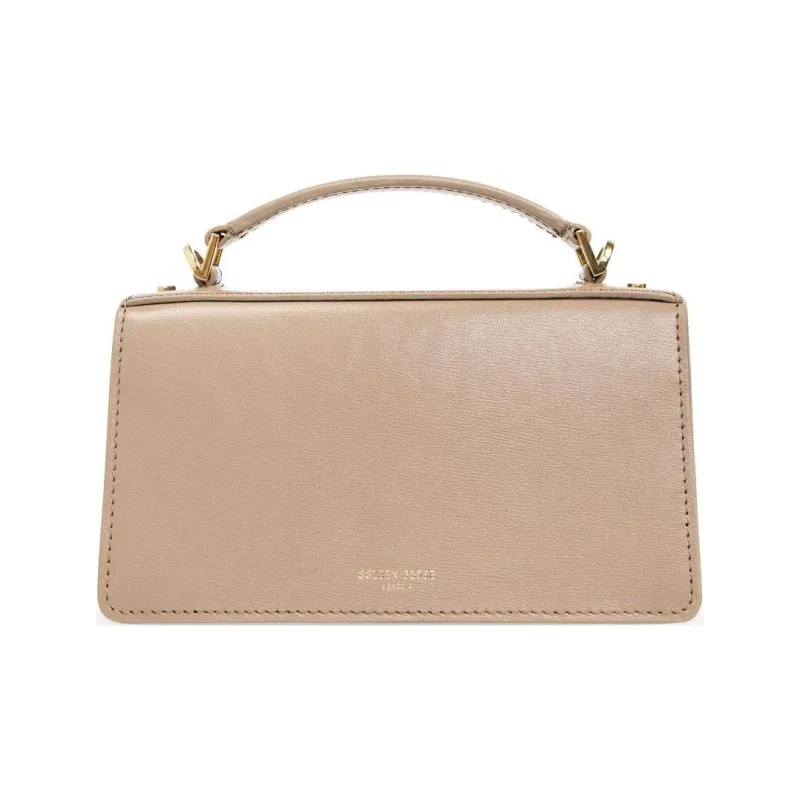 Golden Goose Calfskin Shoulder Bag Crossbody Bag Handbag Small Size Women's Light Umber-2