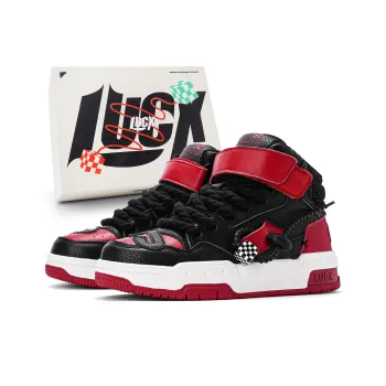 LUCX Lucky Shoes High Top Vintage Basketball Shoes Unisex