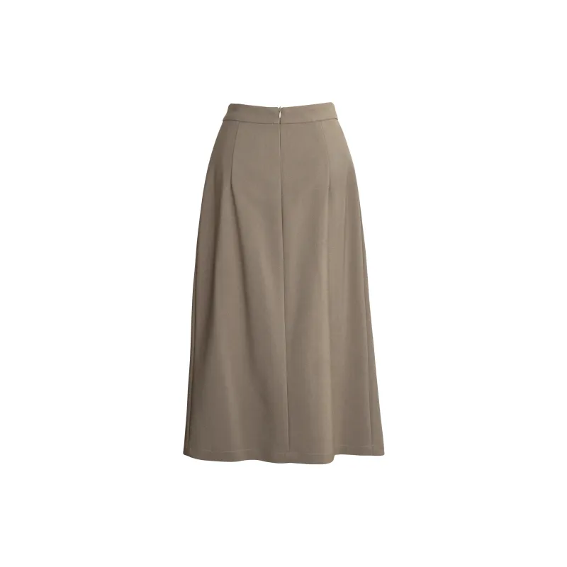 ROEYSHOUSE Casual Long Skirts Women's Apricot Tea Brown-1
