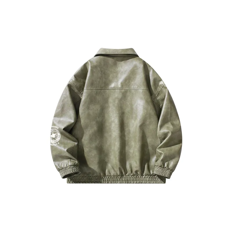 Kung Fu Panda Leather Jacket Unisex-6