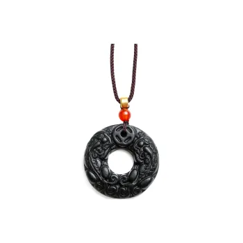 Artisan Lock Heart Jade Hetian Jade Necklaces Green Jade Unisex