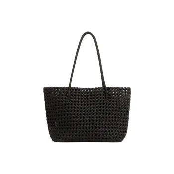 Pivsnu PU Tote Bag Shopping Bag Shoulder Bags Women's Black