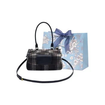 REDOO Woolen Crossbody Bag, Handbag Regular Women's Black/Coffee/Brown