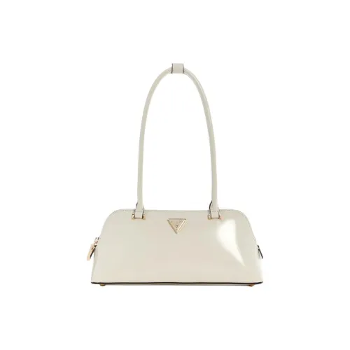 GUESS Artificial Leather Shoulder Bag Medium Size Women's White