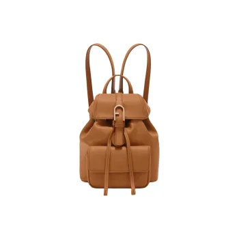 Furla Calfskin Backpack Mini Women's Brandy Brown