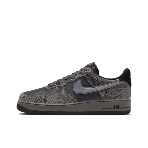 Nike Air Force 1 Anti Slip Wear Resistant Low Top Skateboard Shoes Men
s Black Gray