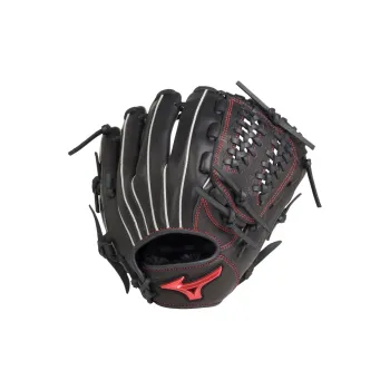 Mizuno Baseball Gloves Pitching Glove Top Grain Cow Leather Kids' Black