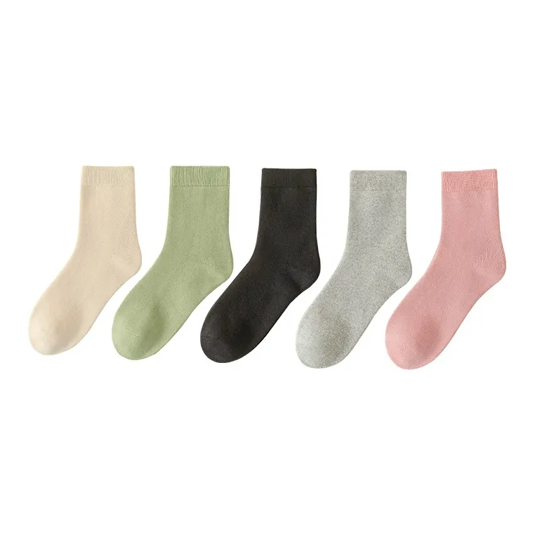 MIIOW Mid Calf Socks Women's 5 Pack-6