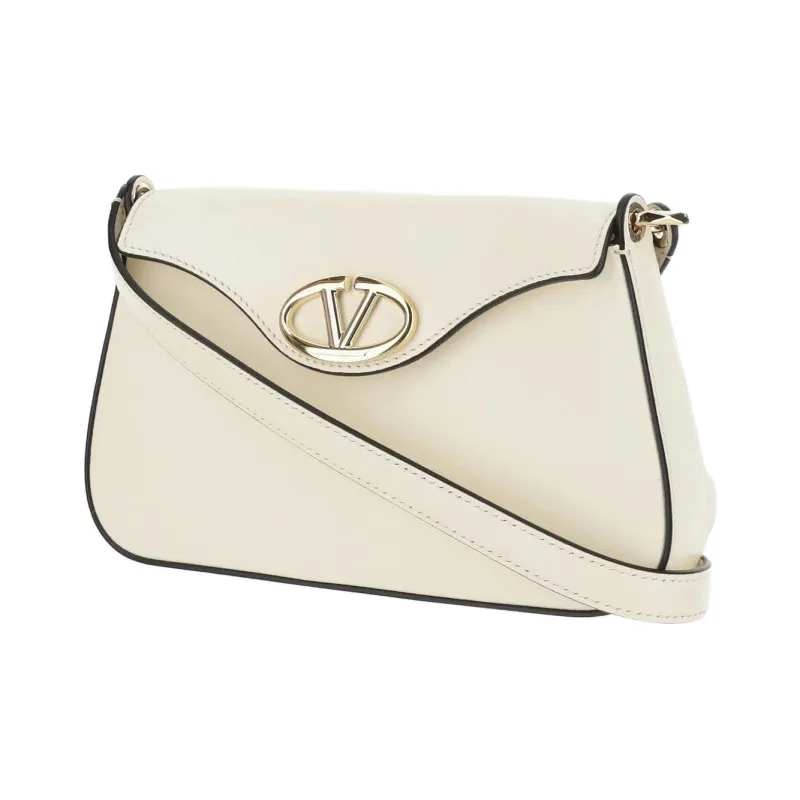 Valentino GARAVANIVlogo Calfskin Shoulder Bag, Crossbody Bag Women's White-1