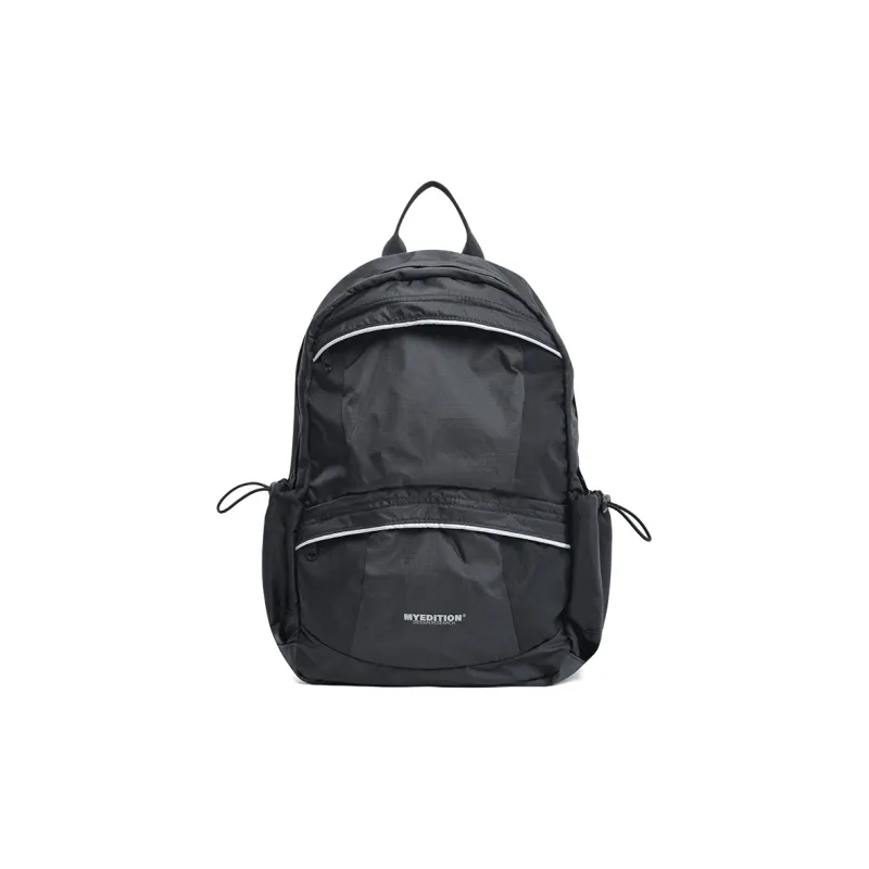 MYEDITION 15L Backpack Students Backpack Travel Bag Backpack Outdoor Bag Fabric Black/Asphalt Gray Unisex-7
