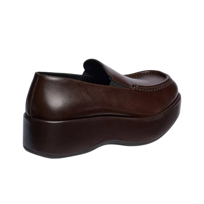 ZARA Loafers Men Brown-4