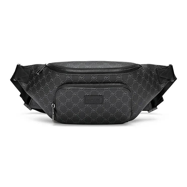 FAIRWHALE Pvc Sling Bag, Fanny Pack Regular Unisex Black-0
