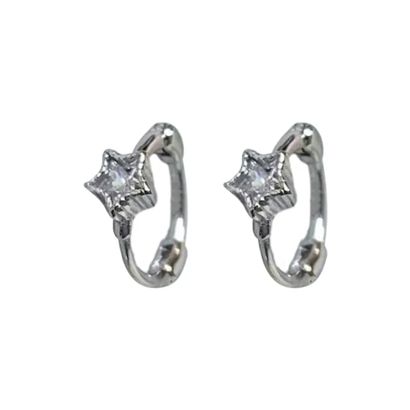 Asia Star Alloy Earrings Women's-3