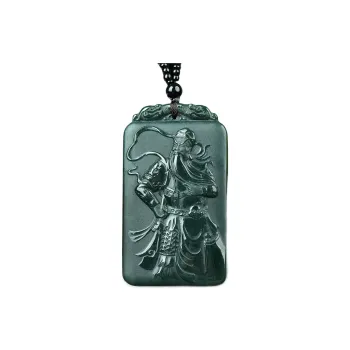 Jing Ruyu Hetian Jade Necklace Jade Pendant Green Jade Unisex